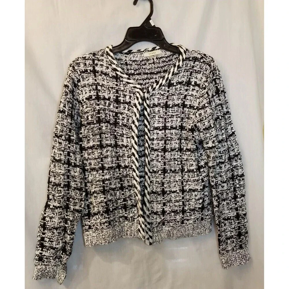 Sioni Sweater Jacket Cardigan Blazer Knit Grandma Rich Womens Small Old Money